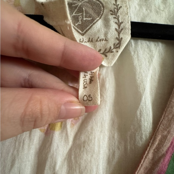 Z&L Bohemian Floral V-Neck Pom Pom Tunic Top/beach Cover Up 100% Cotton - Picture 5 of 16